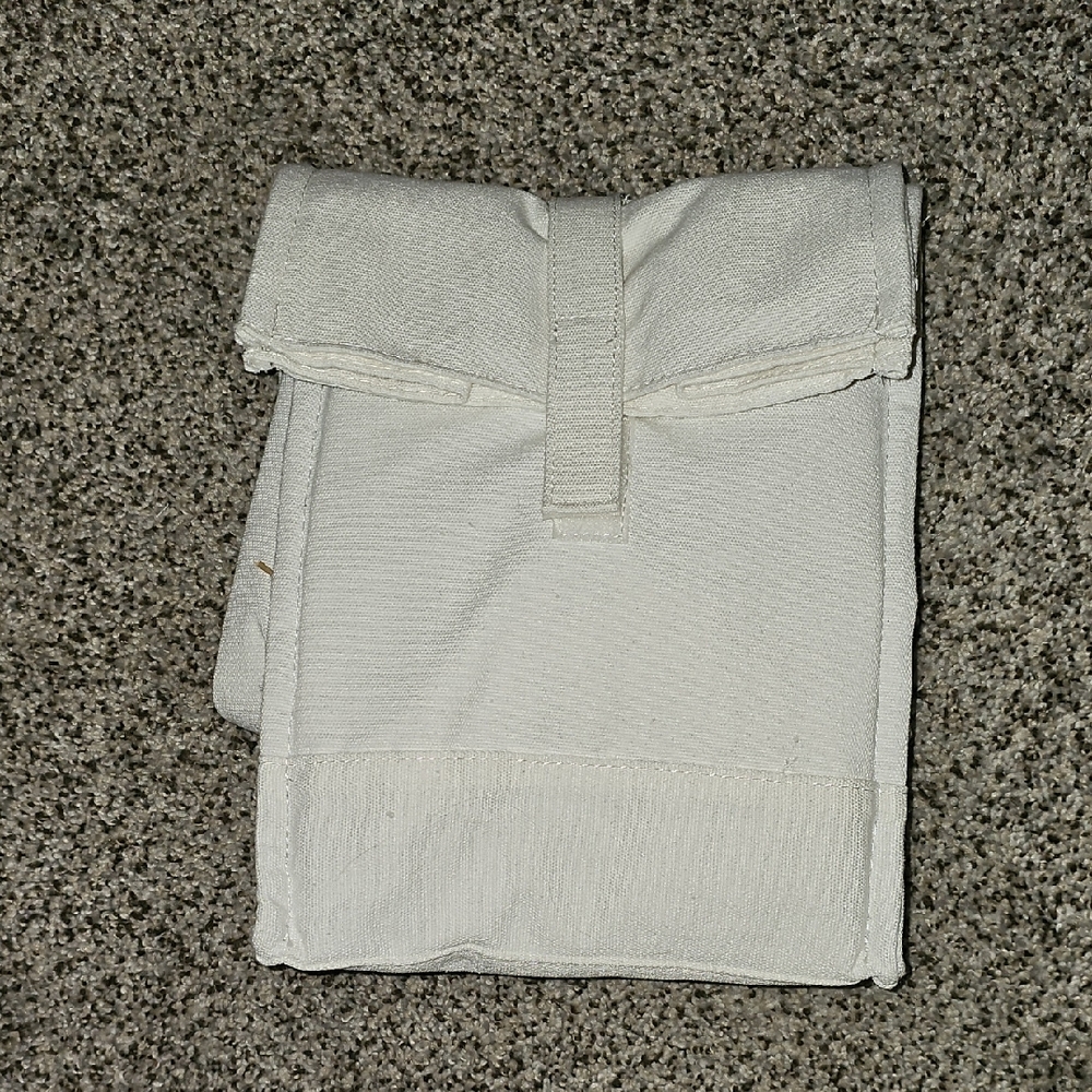 Figmint White Canvas Lunch Bag Pouch
